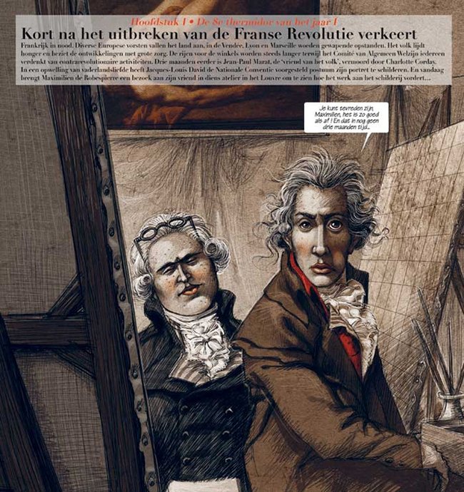 de schilder david aan het werk de schilder david aan het werk