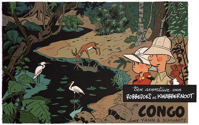 robbedoes en kwabbernoot in congo