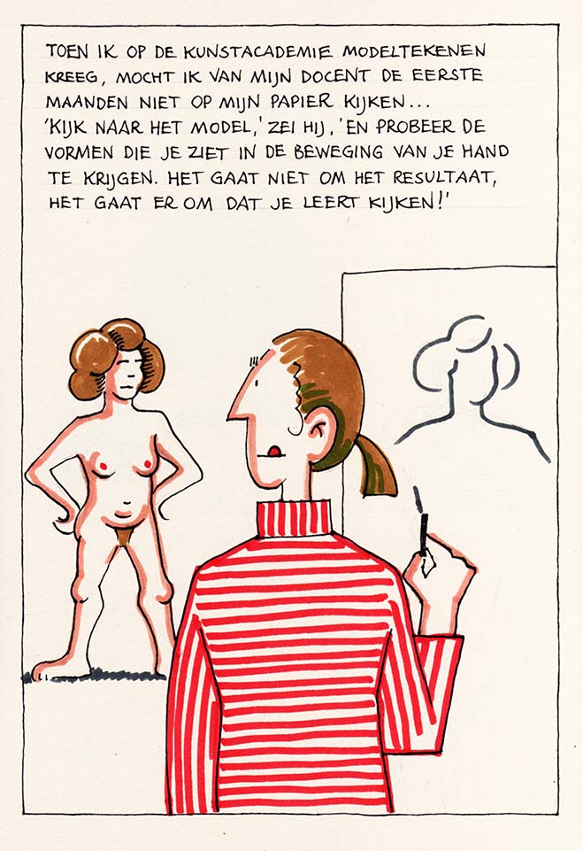 kijk niet naar het papier
