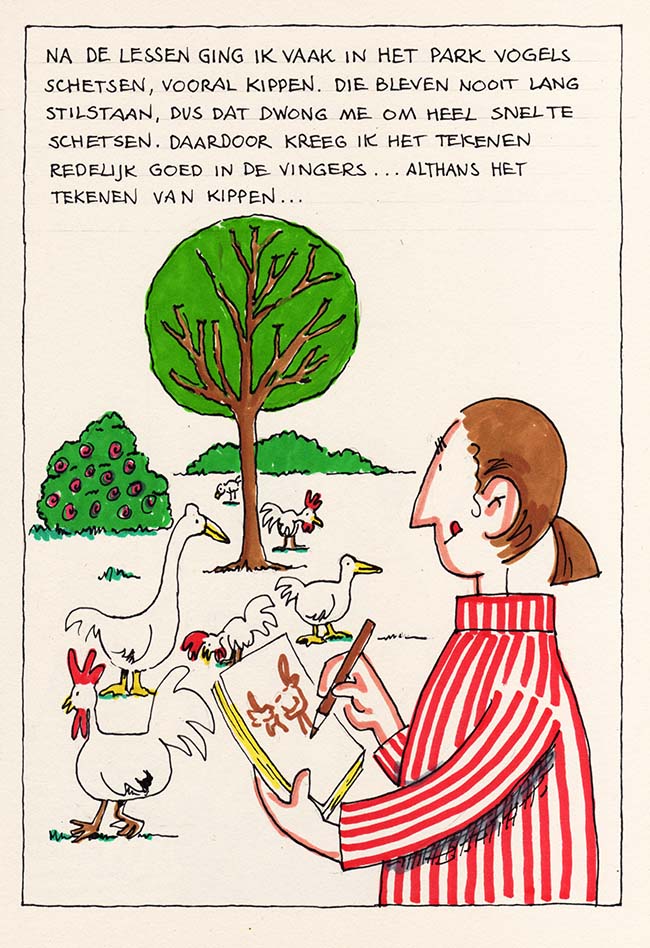 kippen tekenen
