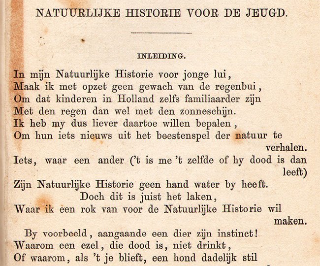 natuurlijke historie