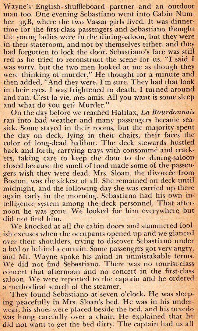 all you want is some sleep and what do you get? murder!
