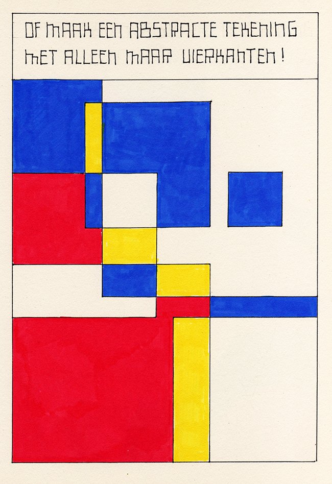 abstract met vierkanten