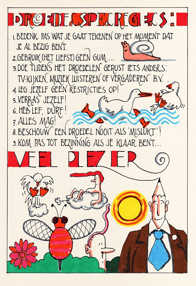 de spelregels van het droedelen