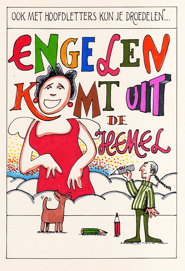 droedelen met hoofdletters