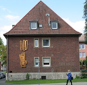 beeld op huis