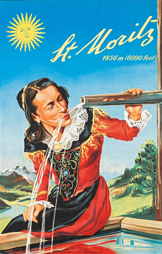 poster voor St Moritz poster voor St Moritz
