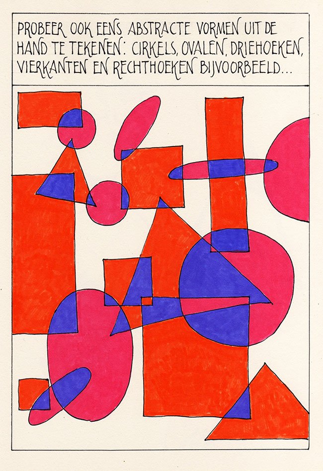abstract uit de hand