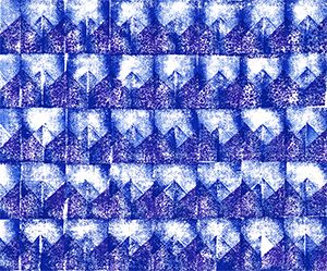 blauwe piramides