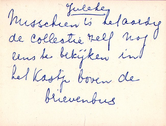 de collectie kattebelletje