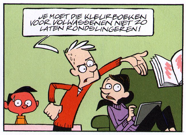 let op de kop van het jongetje...