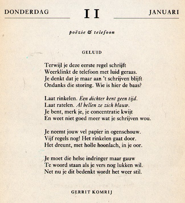 gedicht gerrit komrij