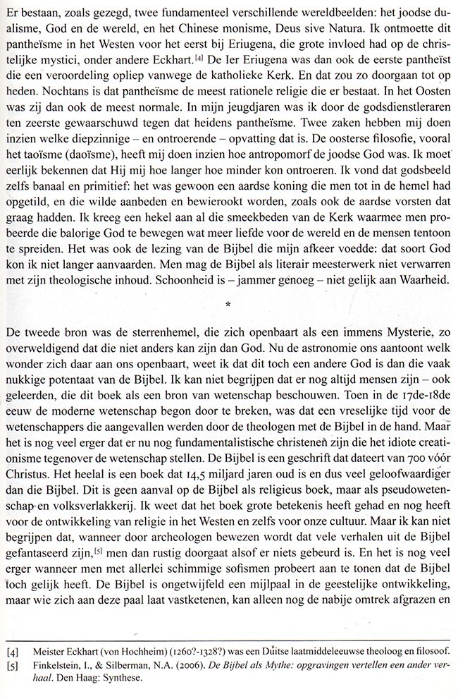 over religie en over de sterrenhemel