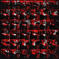 compositie in zwart en rood