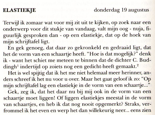 elastiekje