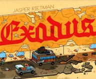 exodus, een panoramatekening van jasper rietman