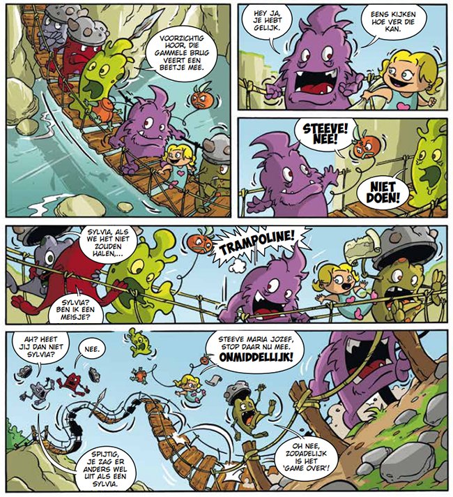 op pad met de monsters...