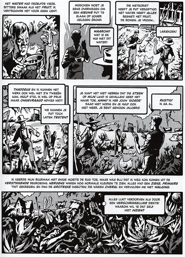 alles had een zieke primaire tint gekregen