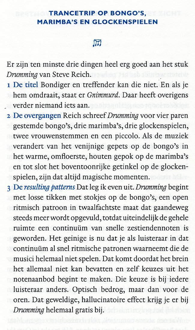 over drumming van steve reich