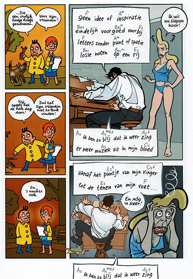 twee verhalen, twee tekenstijlen