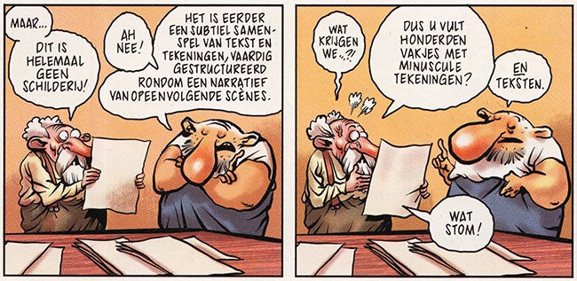 wat stom...