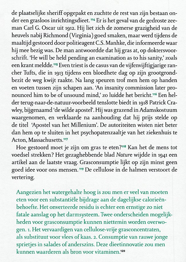 een grasloos dieet