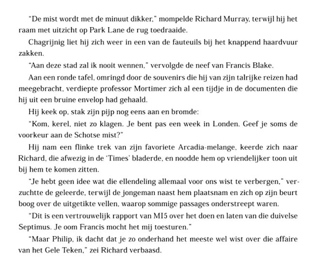 het verhaal begint