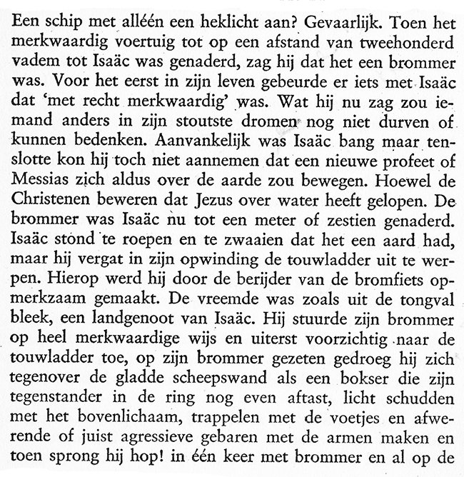 een matroos op het achterdek