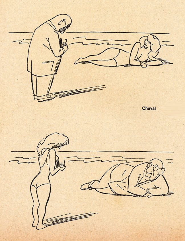 cartoon in twee plaatjes