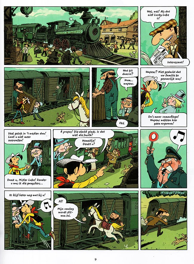 lucky luke vertrouwt het niet...