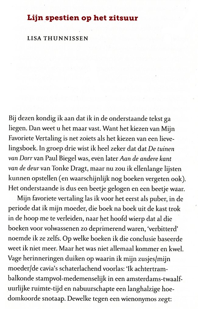 ik ga liegen...