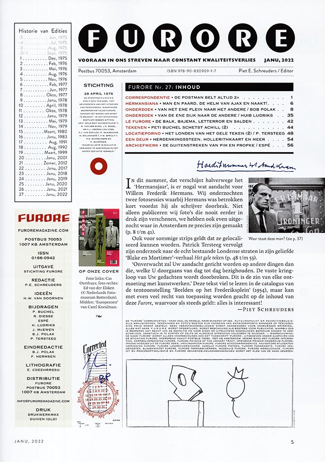 furore colofon