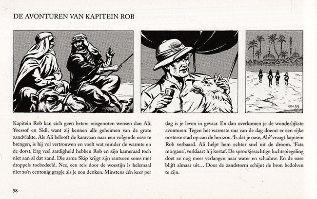 in de woestijn...