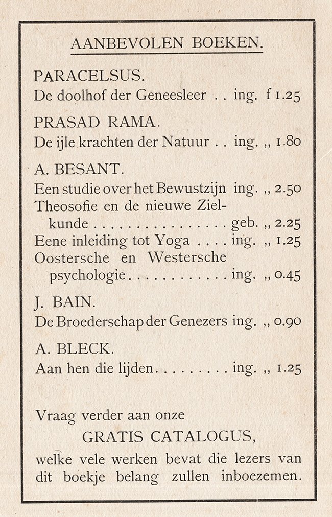 aanbevolen boeken