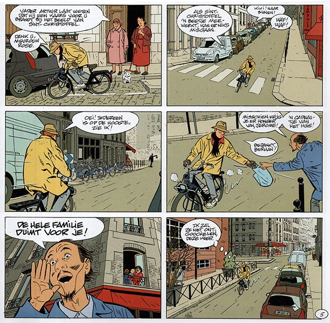 op de solex naar het rijexamen