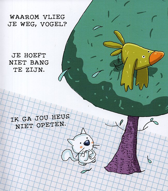 vogel vliegt weg
