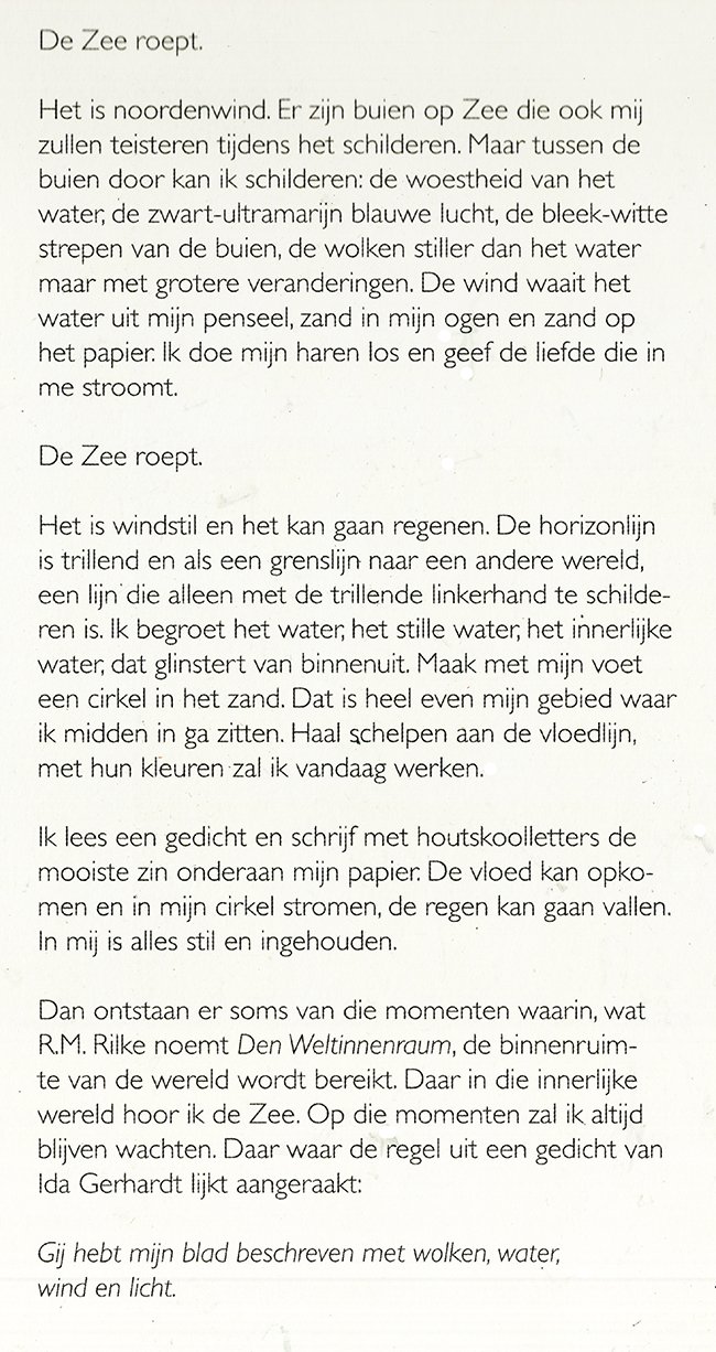 de zee roept