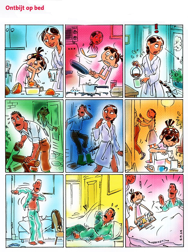 ontbijt op bed voor vaderdag