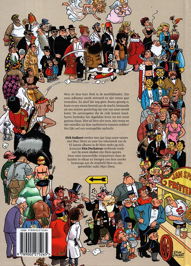 de achterkant van het boek