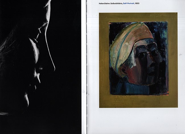 rechts Helen Dahm zelfportret