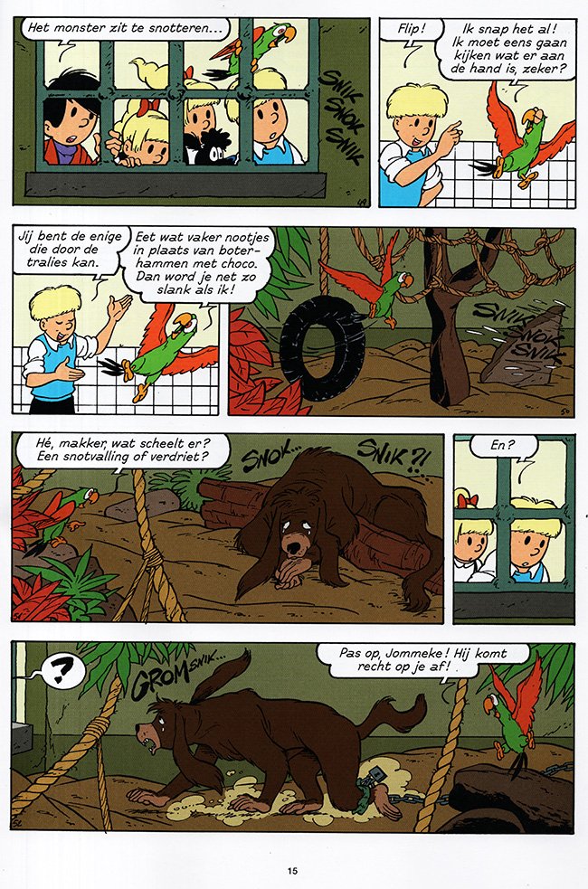 het monster in de dierentuin