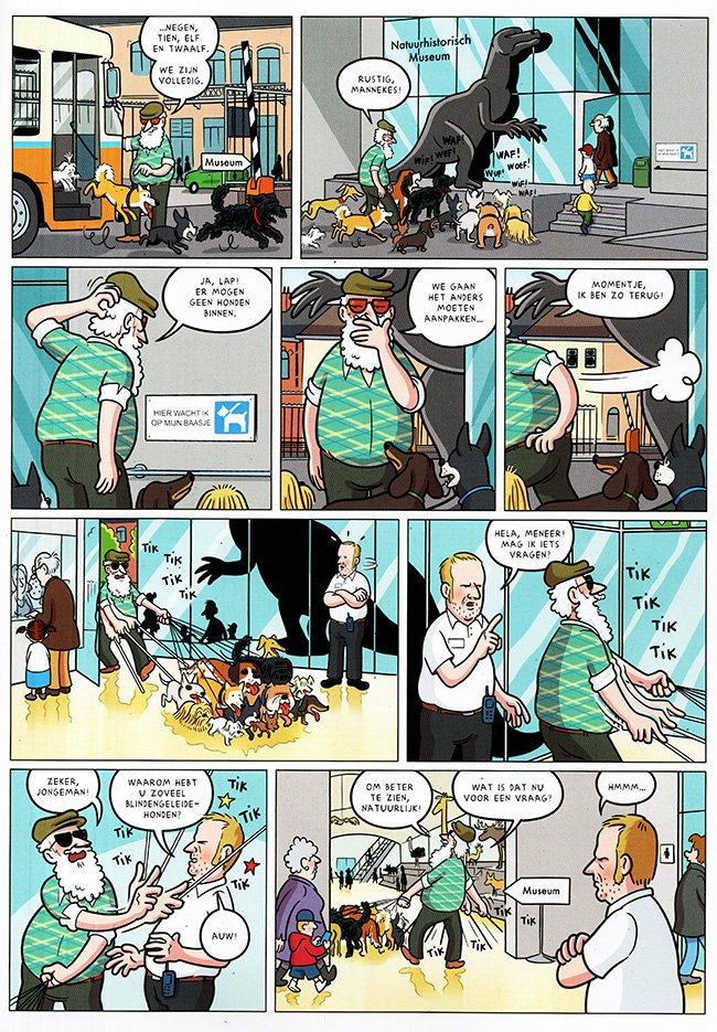 met de hondenklas naar het museum