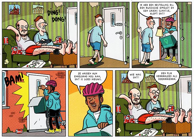 een flik, vermomd