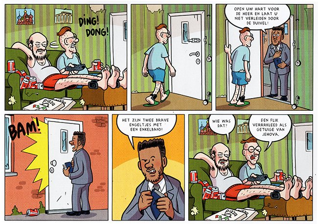 een flik, vermomd