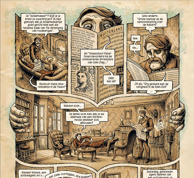 watson leest de krant voor
