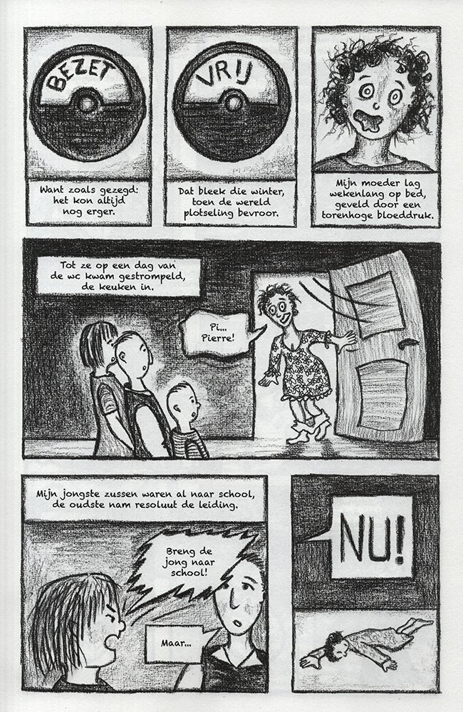 de oudste zus nam de leiding