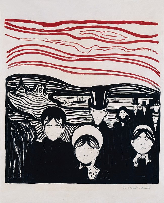 Edvard Munch, Angstgevoel Edvard Munch, Angstgevoel