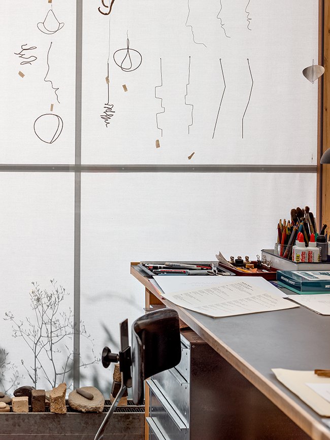 Markus Raetz’ atelier Markus Raetz’ atelier