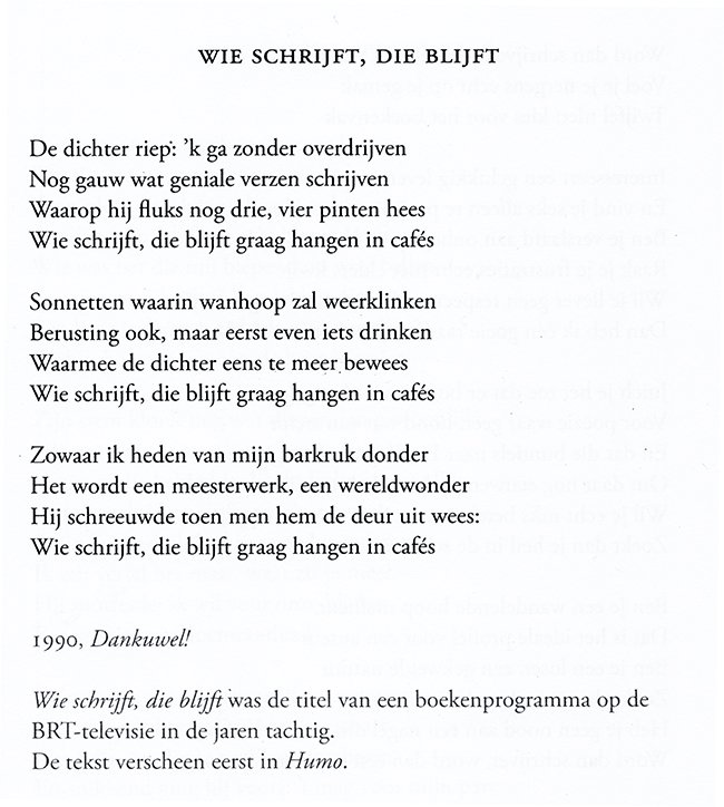 wie schrijft