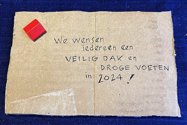 een veilig dak en droge voeten